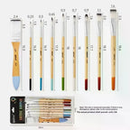 9-Piece Nylon Paint Brush Set – Watercolor, Acrylic & Oil Artist Brush Set Richie's