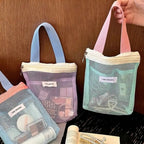 Portable Transparent Mesh Toiletry & Makeup Bag – 5 Colors Mesh Toiletry Bag Richie's