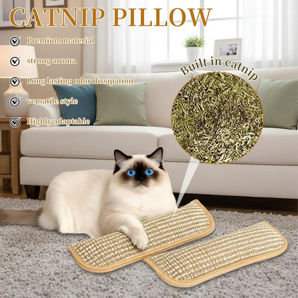 Catnip Kicker Toy – Sisal Scratch & Bite Pillow for Cats Cat Kicker Toy Richie's