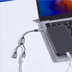 2-in-1 USB-C Splitter Cable Dual Port OTG Data Sync & Charging USB-C Splitter Cable Richie's