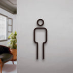 Unisex Restroom Sign Acrylic Toilet Door Sign Hotels & B&Bs Door Restroom Sign Richie's