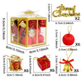 26/32 Pcs Multicolor Christmas Ornaments – Balls, Bells & Gift Boxes Christmas Ornament Set Richie's 26PCS-Blue