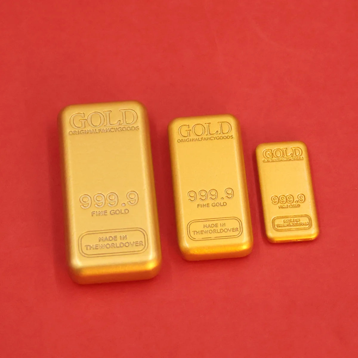Realistic Gold Bar Replica – Metal Alloy Home & Office Decor Decorative Replica Richie's