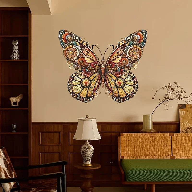 Vintage Metal Butterfly Wall Art – Colorful Indoor & Outdoor Décor Metal Wall Art Richie's