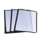 Foldable A4 PVC Menu Cover – Waterproof Double Panel Holder Menu Cover Holder Richie's