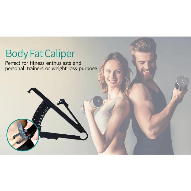 FTBTOC Skinfold Body Fat Caliper with Measurement Chart Body Fat Caliper Richie's