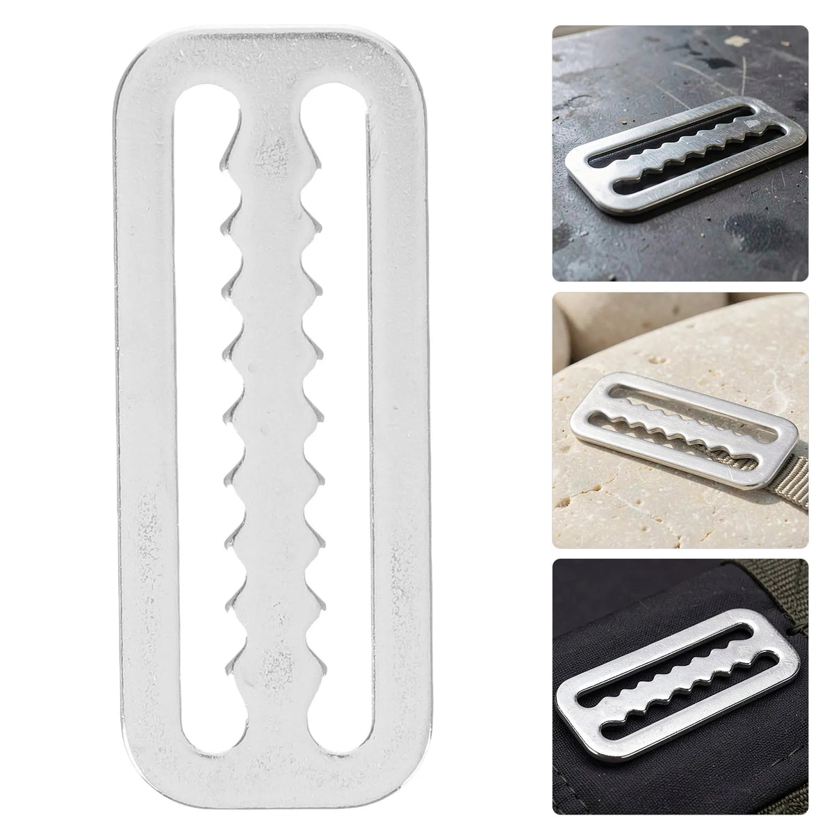 6Pcs Stainless Steel Scuba Diving Weight Belt Buckle Keepers Dive Belt Buckle Richie's