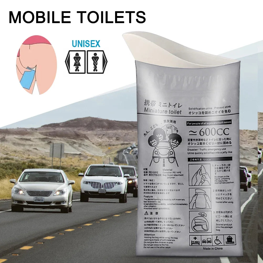 Portable Emergency Urine Bags 600ml Travel Urinal Bags 4–20 Pack Emergency Urinal Bag Richie's