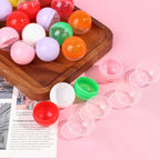 100Pcs Empty Toy Vending Capsules Half Clear Half Color 28–38mm Toy Vending Capsules Richie's