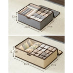 Foldable Underwear & Socks Drawer Organizer Storage Box Drawer Storage Organizer Richie's