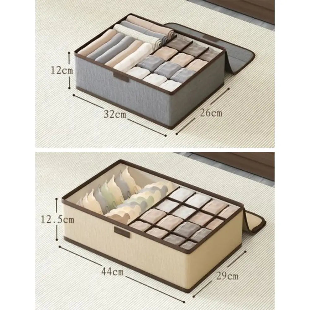 Foldable Underwear & Socks Drawer Organizer Storage Box Drawer Storage Organizer Richie's
