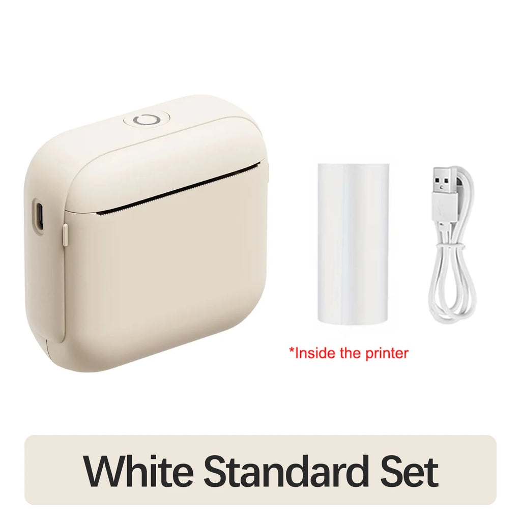 Marklife X6 Mini Bluetooth Thermal Printer – No Ink Label Maker Mini Thermal Printer Richie's White Standard