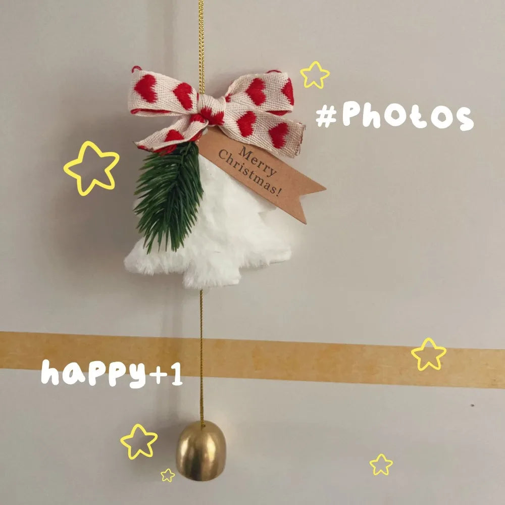 Plush Christmas Bell Pendant Tree Ornament | Festive Xmas Decor Christmas Tree Ornament Richie's 3