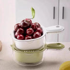 Double-Layer Drain Basket Vegetable Wash Bowl with Handle Kitchen Drain Basket Richie's