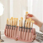 Rolling Makeup Brush Bag – PU Travel Cosmetic Organizer Makeup Brush Bag Richie's