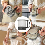 Handheld Flour Sifter Cup – Double Layer 40 Mesh Kitchen Sieve Flour Sifter Richie's