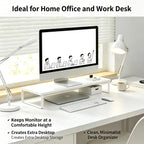 Wood Monitor Stand Riser with Metal Frame & Desk Organizer Monitor Stand Riser Richie's Default Title
