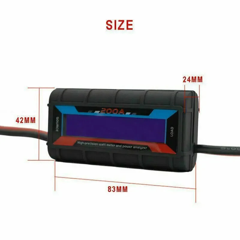 200A LCD Digital Watt Meter Power Analyzer – RC Battery & Solar Digital Power Analyzer Richie's