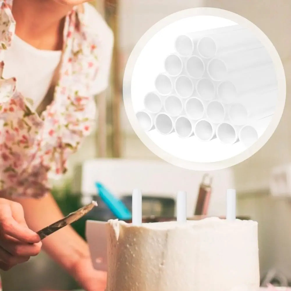 10Pcs White Round Cake Dowels Support Rods 20/24/30cm Cake Support Dowels Richie's