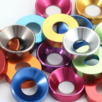10Pcs Anodized Aluminum Countersunk Washers M2–M5 Colorful Countersunk Washers Richie's