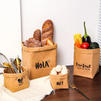Reusable Washable Kraft Paper Bag – Large Capacity Shopping Tote Reusable Shopping Bag Richie's