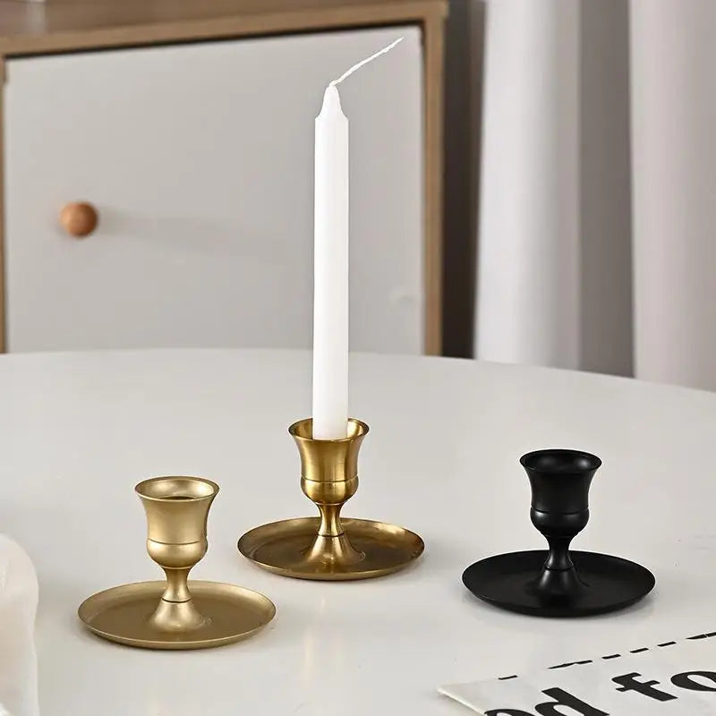 Metal Vintage Candlestick Holder | Farmhouse Home Decor Candle Holder Richie's