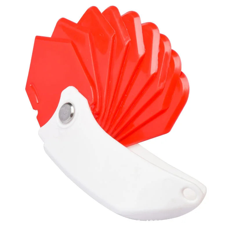 9-in-1 Silicone Caulking Tool – Grout Scraper & Spatula Caulking Scraper Tool Richie's Red