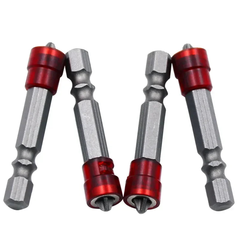 Magnetic PH2 Screwdriver Bits 1/4" Hex Shank with Depth Stop Ring Screwdriver Bit Set Richie's 4PCS