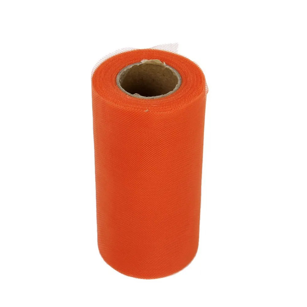 Orange Tulle Roll 22M x 15CM – Wedding & Party Decoration Tulle Decoration Roll Richie's Orange