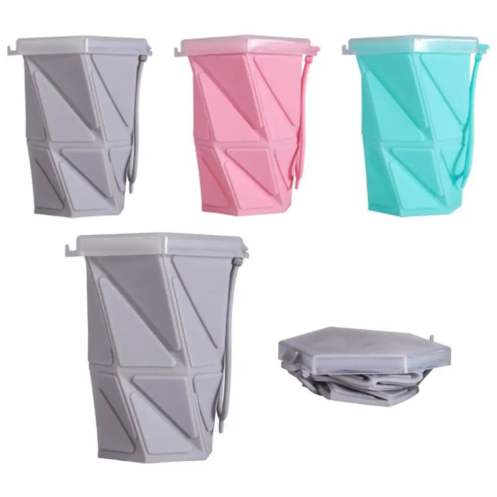 Silicone Foldable Water Cup 260ml with Lid | Collapsible Mug Collapsible Travel Cup Richie's