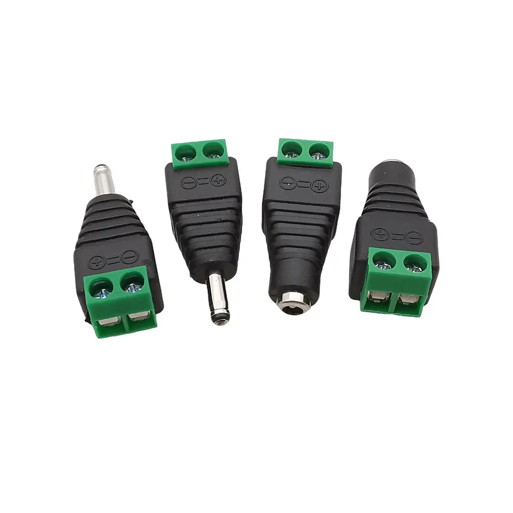 DC 3.5x1.35mm Power Connectors Male Female Screw Terminal Adapter 10pc DC Power Connector Richie's
