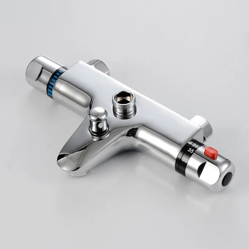 Thermostatic Bath Shower Mixer Valve – Chrome Wall Mounted Thermostatic Shower Valve Richie's