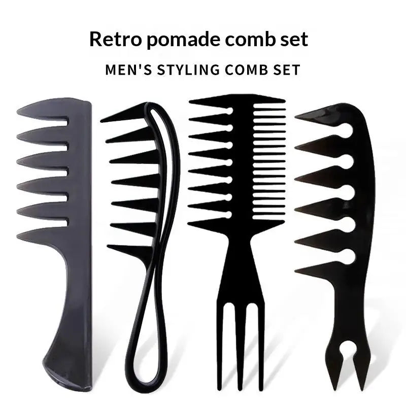 Men's Styling Comb Set – Wide Tooth, Texture & Anti-Static Hair Styling Comb Set Richie's