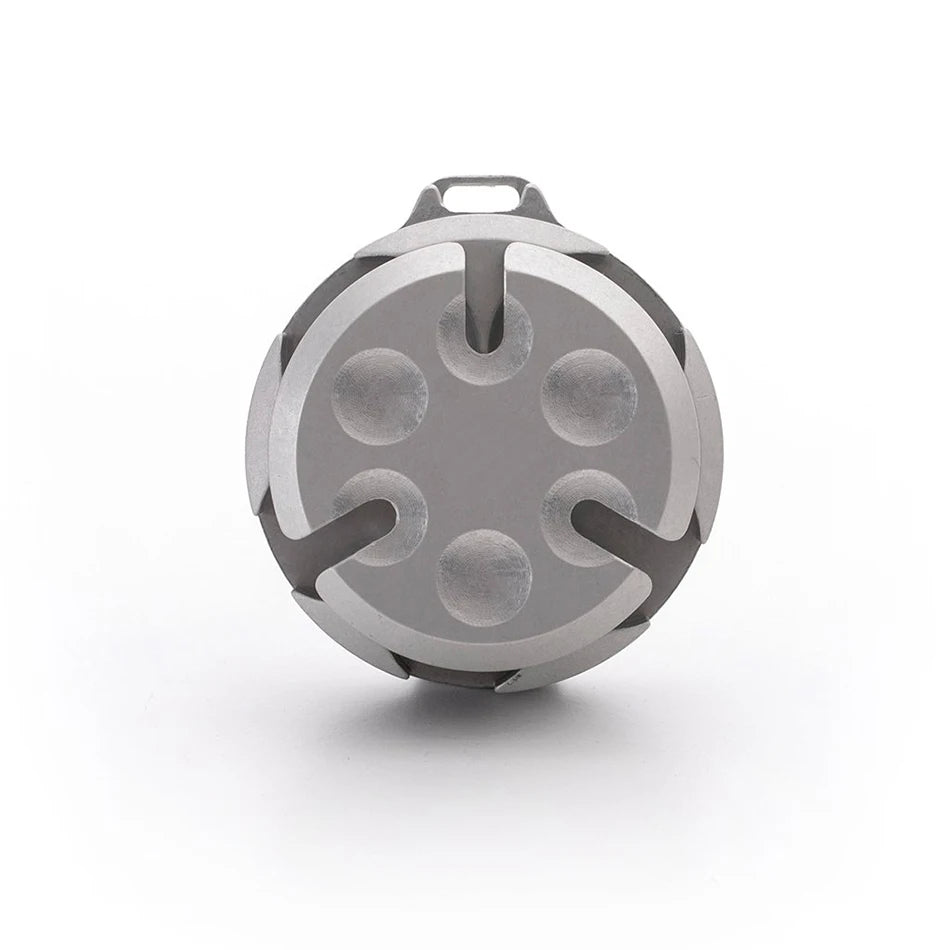 Zeeker Portable Aluminum Coin Capsule Holder with Steel Clip Coin Capsule Holder Richie's Silver