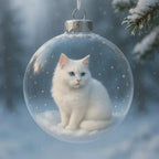 Cat Christmas Ball Ornament Acrylic Bauble DIY Pendant Christmas Ornament Richie's Style 2