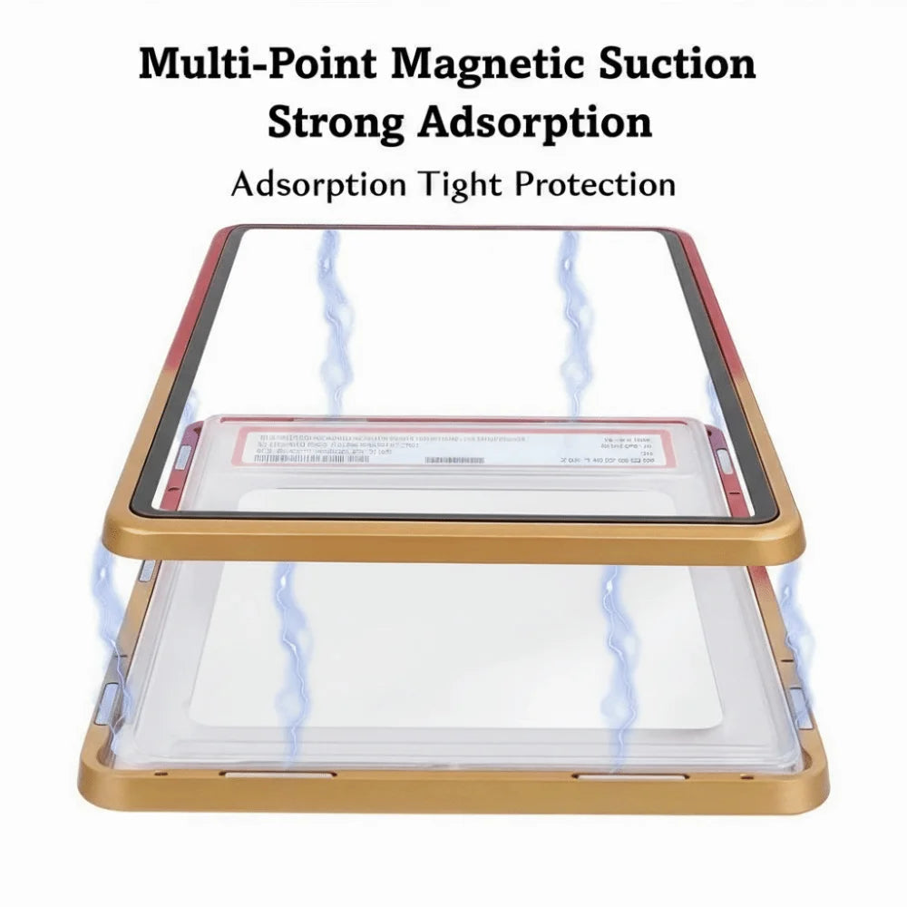 Gradient Aluminum Card Case 35PT UV Protection Double Glass Trading Card Case Richie's