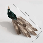 Peacock Clip Christmas Ornament Feather Fabric Hanging Decor Christmas Ornament Richie's