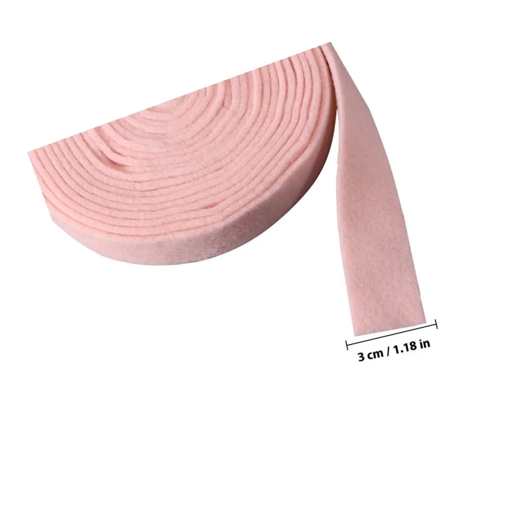 5M Red Wool Felt Ribbon for DIY Crafts & Christmas Decor Felt Craft Ribbon Richie's Pink