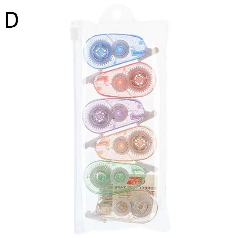Mini Correction Tapes 6-Pack – School & Office Stationery Correction Tape Set Richie's D