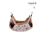 Double-Layer Plush Hammock Nest for Hamsters & Small Pets Small Pet Hammock Richie's Type2-B S