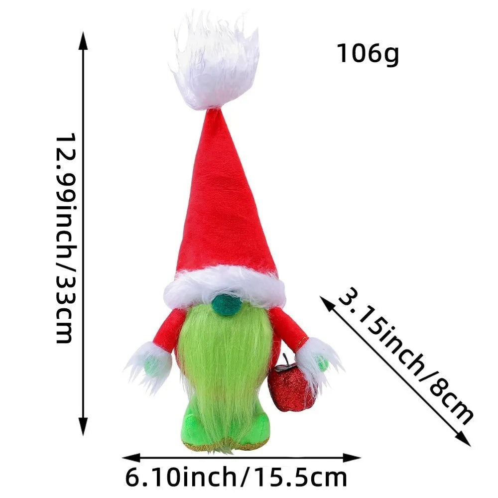 Faceless Dwarf Elf Standing Doll Christmas Desktop Ornament Christmas Elf Doll Richie's 1