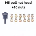 11-Piece Manual Rivet Nut Tool Set – M3 to M12 Hand Riveter Rivet Nut Tool Richie's M5 11pcs