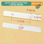 Quilt Cover Corner Ties – Cotton Duvet Snap Clips 4/8/16 Pcs Bedding Fasteners Richie's E