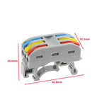 2/3/4/5 Pin Push-In Lever Wire Connector Terminal Block CE Wire Connector Terminal Richie's 223D 20pcs