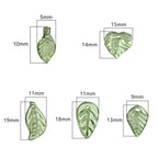 100pcs Acrylic Leaf Beads for DIY Jewelry Making & Crafts Craft Beads Richie's