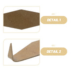 5Pcs Brass Rectangle Staples – Belt Keeper & Ceramic Repair Kit Brass Repair Staples Richie's