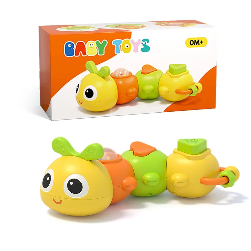 Baby Rattle Toy Cartoon Caterpillar Grasping Toy 0–24M Baby Rattle Toy Richie's HLX233A
