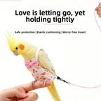 Fruit Parrot Harness Diaper & 2m Leash – Adjustable S/M/L Bird Harness Leash Richie's