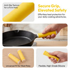 2-Pack Silicone Pan Handle Sleeves – Heat-Resistant Covers Pan Handle Sleeves Richie's