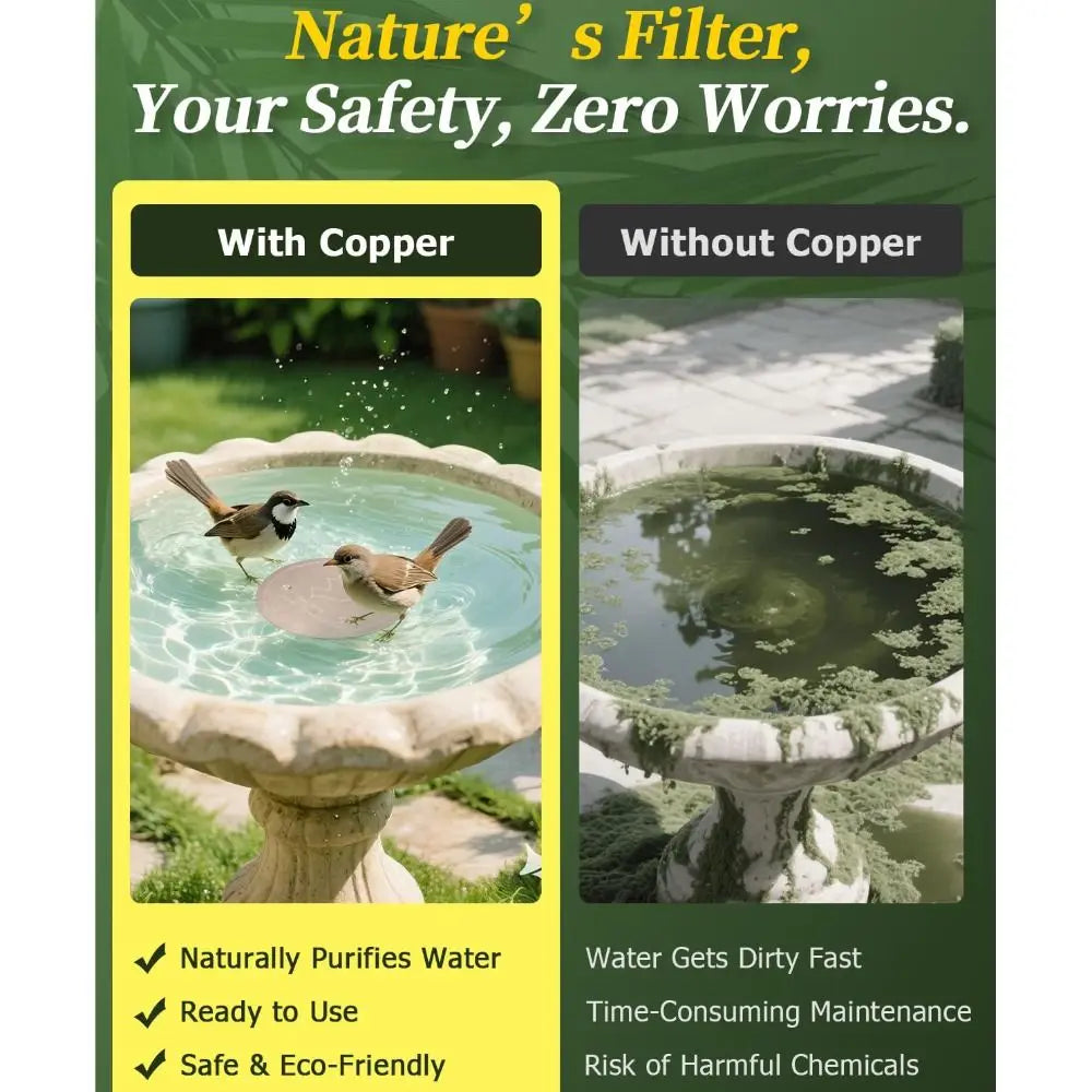 Pure Copper Bird Bath Disk – Triple-Point Stability Bird Bath Disk Richie's